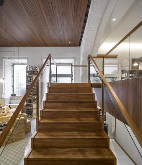 100平办公室布局图