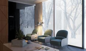 100平开放办公室