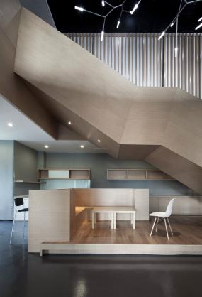 100平办公室中式装修