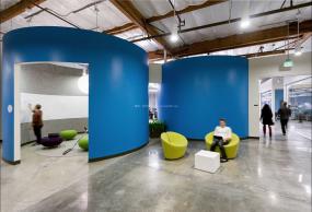 300平办公室cad布置图