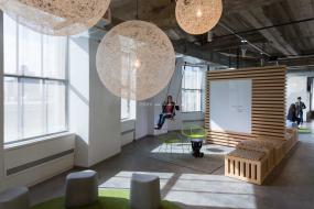 200平办公室装修布局图