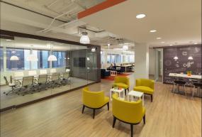 企业会议室壁纸背景墙装修效果图