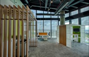 时尚大办公室室内设计效果图