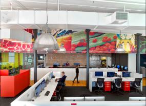 简约办公室室内装修风格效果图