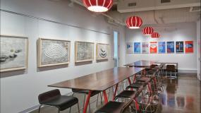 简约办公室室内装饰设计装修效果图片