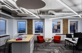 时尚现代风格办公室会所装修效果图