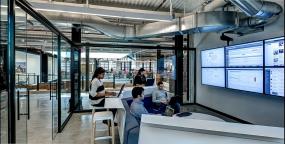 现代风格工装办公室效果图片