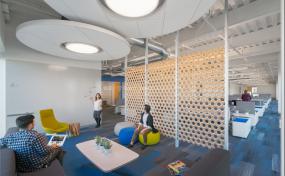 现代办公室布置室内装修设计效果图