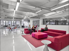 企业办公室混搭风格室内装修效果图片