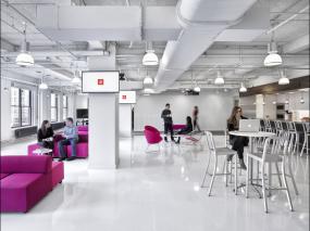 企业办公室简约室内装修实景图片