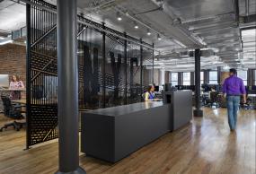 普通办公室装修实木地板贴图