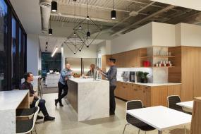 现代时尚80平米办公室效果图大全