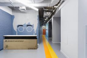 现代办公室室内装修实景图片