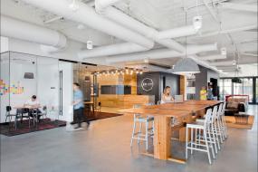 现代办公室室内布置效果图片2018