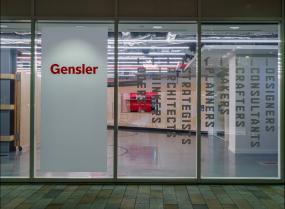 现代时尚装修办公室门面效果图