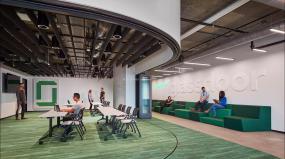 混搭风格工装办公室设计效果图