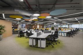 小型办公室吊顶装潢效果图片