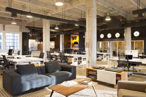 现代时尚装修小型办公室装潢效果图