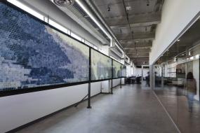 混搭装修简单办公室效果图