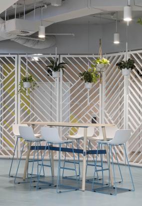 办公室室内简约吊灯装修效果图片