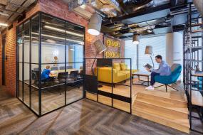 公司现代办公室布置效果图片