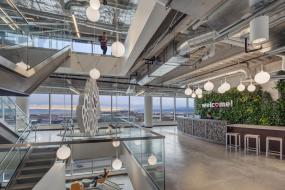 办公室复式室内装饰设计效果图片