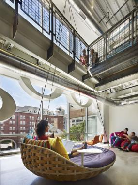 上海专业办公室室内集成吊顶灯装修效果图片