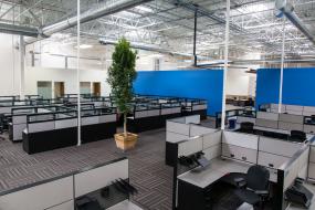 欧美办公室装修风格大办公室效果图