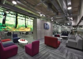 办公室装修实物图片