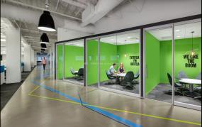 简洁办公室装修效果图