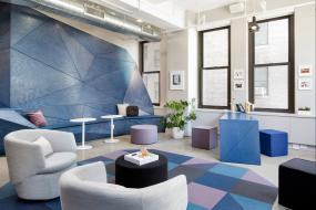 办公家具班台效果图