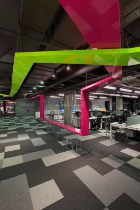 科技公司办公室布置效果图