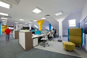 科技公司办公室室内设计装饰效果图