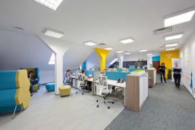 科技公司办公室室内设计装修效果图2018图片