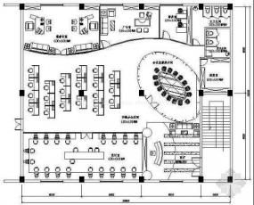 公司现代办公室布置设计效果图片