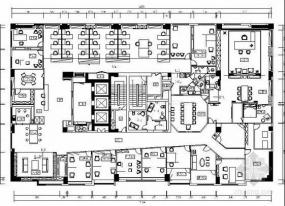 现代办公室室内布置设计效果图片
