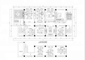 现代简单办公室布置装修效果图