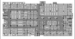现代办公室室内布置效果图图片欣赏