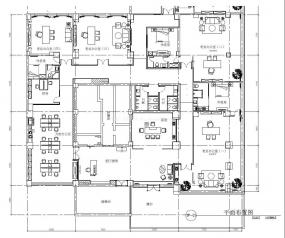 现代办公室布置设计效果图