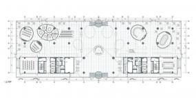 公司现代办公室布置设计效果图