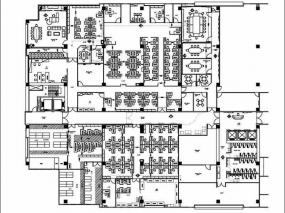 现代办公室室内布置效果图图片2018