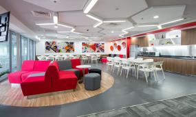 1600平办公室装修实景图