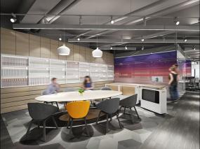 1300平方米办公室地面装修效果图