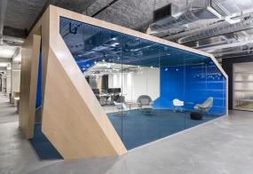 600平办公室装修实物图片