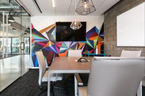 最新1000平办公室装饰实景图