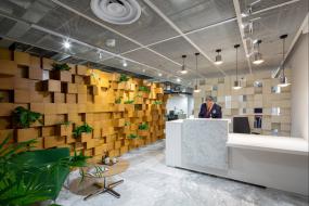 500平办公室装修方案效果图