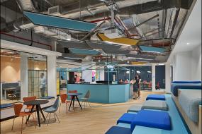 800平办公室装修实物图片