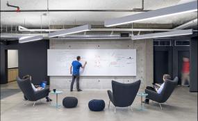 600平办公室装修实景图图片