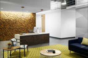 公司前台设计形象墙效果图