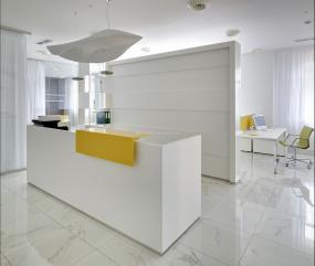 公司现代前台形象墙效果图片